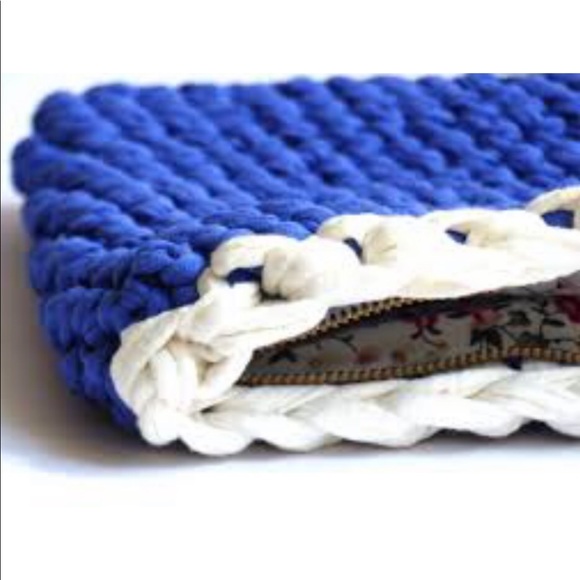 Le French Pique Woven Clutch Bag New - Picture 11 of 16